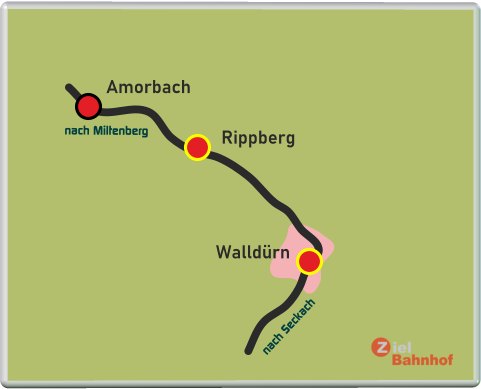 Walldürn Rippberg Amorbach nach Seckach nach Miltenberg